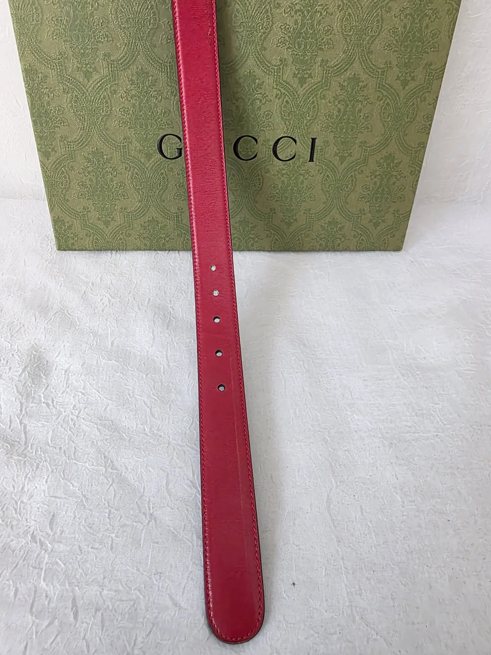 Aurh Gucci Double GG Reversible Leather Belt - Picture 10 of 10
